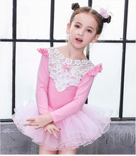 Children Kids Cotton Lace Professional Ballet Tutu Gymnastics Leotard Girl Dance Costume Vest Baby Tutu Dress 2024 - buy cheap