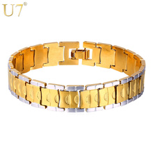 U7-pulsera de eslabones de cadena grande grueso para hombre, regalo de San Valentín, 23 CM, 13 MM, joyería H800 2024 - compra barato