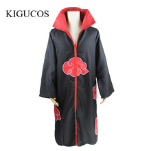 KIGUCOS Anime Naruto Akatsuki Halloween Costumes for Men Women Uchiha Itachi Cloak Cosplay Outfit 2024 - buy cheap