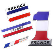 Автомобильный Стайлинг 3D алюминиевый Флаг Франции эмблема знак, наклейка на автомобиль украшение Мотоцикла Наклейки для Peugeot Citroen автомобильные аксессуары 2024 - купить недорого