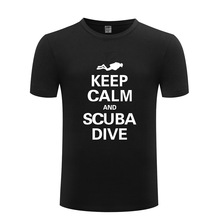 Scuba Diver T-shirt Tee Divinger Dive Funny Birthday Gift Present Men Adult T Shirt Short Sleeve Cotton Tshirt Plus Size 2024 - buy cheap