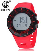 Digital women Wristwatch reloj mujer Fashion Red waterproof sport lady watch stopwatch electronic Led silicone watches clock 2024 - buy cheap