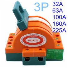 3P 100A Double throw switch Three phase three wire switching 2024 - buy cheap