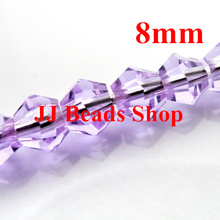 Free Shipping!200pcs/Lot Chines  5301 bicone bead in strand 8mm Purple Amethyste colour crystal bicone beads B180427 2024 - buy cheap
