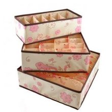 Women underwear storage box high quality 36*16*9cm 3pcs/set free shipping 2024 - buy cheap