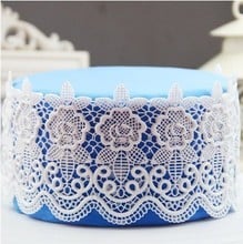 Flower Pattern Lace Mold Rose Silicone Sugar Lace Pad Cake Brim Decoration Mold Kitchenware DIY Tool 2024 - buy cheap