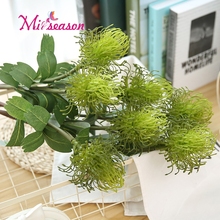 European 70cm Artificial jellyfish grass plastic Pin cushion flower simulation Silk Flowers For Home table photography props 1pc 2024 - buy cheap