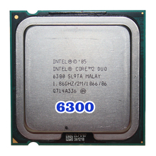 Оригинальный процессор INTEL Core 2 Duo E6300 (1,86 ГГц/2 Мб/1066 МГц) 65 Вт, разъем LGA 775 2024 - купить недорого