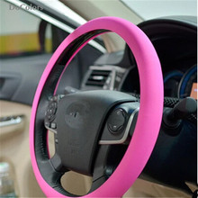 DoColors Car Silicone Steering Wheel Cover Case For Toyota Camry Corolla Yaris Highlander Land Cruiser PRADO Vios Vitz Reiz 2024 - buy cheap