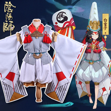 Anime! Onmyoji Shirodooji Kimono Lovely Uniform Cosplay Costume Halloween Carnival Outfit For Women Free Shipping 2024 - buy cheap