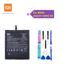 Оригинальный аккумулятор Xiao Mi BN34, сменная батарея для телефона Xiaomi Redmi 5A 5,0 дюймов, батареи для телефонов с высокой емкостью 2910 мА/ч и инструменты 2024 - купить недорого