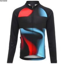 2019 Winter Fleece Cycling Jersey Long Sleeve Ropa Ciclismo Road Breathable Winter Bike Clothing Bicycle Shirt Maillot Clothes 2024 - buy cheap
