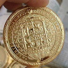 5 шт. Немагнитный, полони empire 24K, покрыто настоящим с позолотой император значок 40 мм Коллекционная сувенирная монета 2024 - купить недорого