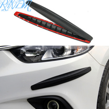 2pcs/set Car Front&Rear Bumper Protector Protector Sticker For SEAT Ibiza ST Leon 2 3 Toledo Arosa Automobile Accessories 2024 - buy cheap