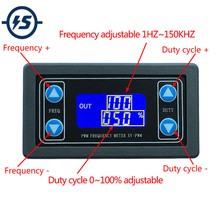 PWM импульсная Частота Рабочий цикл регулируемый модуль ЖК-дисплей 1 бит генератор сигналов 1-канальный 1 Гц-150 кГц 2024 - купить недорого