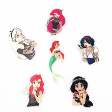 1Pcs Harajuku Cool Girls Tattoo Series Mermaid Acrylic Brooch Clothes Badge Women Backpack Icon Brooches Pins Free Shipping 2024 - buy cheap