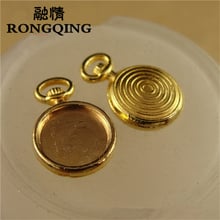 RONGQING 100 pçs/lote suporte Inferior Retro 10mm Ouro 2024 - compre barato