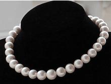 Huge 18"9-10MM SOUTH SEA WHITE ROUND PEARL NECKLACE GOOD LUSTER AA+ 2024 - buy cheap