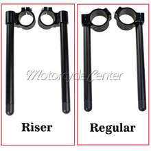 Manillares CNC de carreras para Yamaha, tubo de horquilla con Clip Regular, 35mm, RZ350, RZ, 350, 1984-1986, anodizado, negro 2024 - compra barato