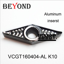 Beyond 10pcs VCGT 160404 VCGT160404-AL K10 for Aluminum Copper Carbide Inserts Lathe Tools Turning Tool Cutter utensili tornio 2024 - buy cheap