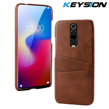 Чехол KEYSION из искусственной кожи для Xiaomi Redmi K20 Pro Mi 9T с отделениями для карт защитный чехол для задней панели ПК для Xiaomi 9T Pro для Redmi K20 2024 - купить недорого