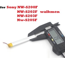 New Battery for Sony Walkmen NW-S200F S202F S203F S204F S205F MP3 3.7V Li-Polymer Lithium Polymer Rechargeable Accumulator 2024 - buy cheap