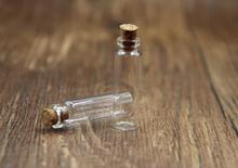 Mini garrafas de vidro com 500 tamanhos 12*40mm e 2.3ml, mini frascos de vidro transparentes, decoração para casamento e desejos 2024 - compre barato