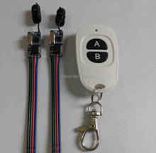 Mini interruptor com controle remoto DC3.5V-12V, comutador de energia led sem fio com 4.5v, 7.4v, 5v, 6v, v, 9v, 12v sem com