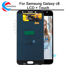 Super AMOLED 5.5" For SAMSUNG GALAXY C8 LCD C7100 Display Touch Screen Digitizer Assembly C710F Replacement For SAMSUNG C8 LCD 2024 - buy cheap