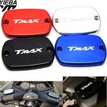 Accesorios de motocicleta de aluminio, cubierta de Depósito de combustible y líquido de frenos para YAMAHA t-max 500, TMAX 500, TMax 530, XP530, 2012-2016 2024 - compra barato