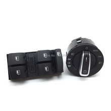 100% New CAR Window Headlight Control Button Switch For AUDI A6 S6 C6 RS6 Allroad QUATTRO A3 Q7 2005-2014 # 4F0959851 4F1941431E 2024 - buy cheap