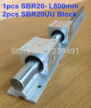 1pcs SBR20 L800mm linear guide + 2pcs SBR20UU block cnc router 2024 - buy cheap