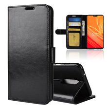 1 + 1 + 6 caso OnePlus 6 casos de cartera tarjeta Stent estilo libro cubiertas de cuero movible proteger cubierta negro OnePlus6 uno más 6 2024 - compra barato