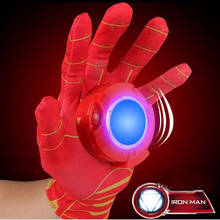 26cm Iron Man Glove Emitter Sound Toys Cosplay Avengers Action Figures Toys Movie Kids Gifts Toys 2024 - buy cheap