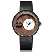 Men Watch Bamboo Case Mens Quartz Walnut Wood Wristwatch Vintage Leather Male Wrist Watches Wooden Clock reloj de madera hombres 2024 - buy cheap