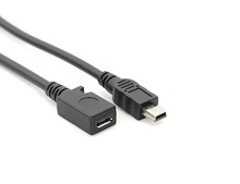 13 см od4.0мм USB 2,0 Mini B 5-контактный штекер Micro usb Female V3 в V8 кабель адаптера 200 шт./лот 2024 - купить недорого