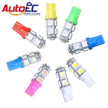 AutoEC 50 X T10 194 921 168 W5W 9 SMD 5050 LED Car Light Bulb Lamp Wedge Vehicle Auto Side Tail Lights Bulbs Interior Dome #LB13 2024 - buy cheap