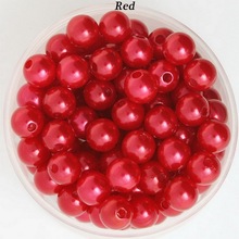 10mm 100pcs Round Imitation Plastic Beads Pearl Beads For Jewelry Making Necklace Bracelet DIY Jewelry Findings Accessories 2024 - buy cheap