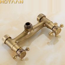 Free shipping Antique Brass Bathroom Bath Wall Mounted Hand Held Shower Head Kit Shower Faucet Sets YT-5346-P 2024 - buy cheap