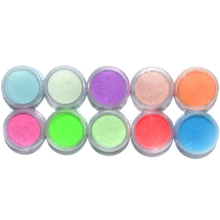 10 Colors Phosphor Luminous Nail Powder Coating UV Gel Polish Glow In The Dark Nail Tip Pigments Fluorescent Powder 2024 - buy cheap