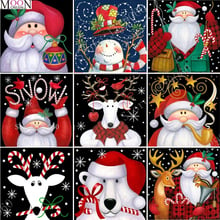 Christmas 5D DIY Diamond Painting Cross Stitch Dear Card Gifts Square Drill Diamond Embroidery Diamond Mosaic Rhinestones Animal 2024 - buy cheap