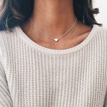 Small heart choker Necklace for women gold chain Smalll love NECKLACE PENDANT in collar Bohemian Chocker necklace jewelry 2024 - buy cheap