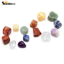 Sunligoo 7 Chakra Natural Stones Rough Rock Crystals 7 Chakras Crystal Healing Tumbled Irregular Gemstones Decoration Set 2024 - buy cheap