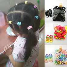 50PCS Kids Girl Elastic Tiny Hair Tie Rubber Hair Ties Band Rope Ponytail Holder 2024 - buy cheap