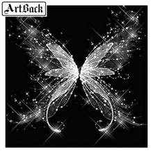 Full square / round drill crystal butterfly icon 5d diy diamond painting 3d embroidery rhinestone mosaic home decoration 2024 - buy cheap