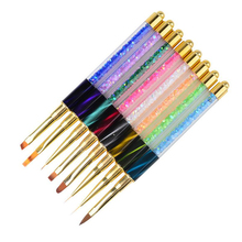 Tignish 1Pcs Nail Brush Painting Drawing Liner Design Pen With Rhinestone Nail UV Gel Polish Salon Manicure DIY Tool 2024 - buy cheap