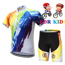Conjunto de ropa de ciclismo para niños, Maillot de carreras, ropa de ciclismo de manga corta, verano, 2021 2024 - compra barato