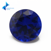 Размер 3 мм ~ 12 мм круглая блестящая огранка 112 # синие драгоценные камни синтетическая шпинель синий камень для ювелирных изделий DIY 2024 - купить недорого
