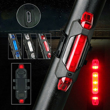 Portable USB Rechargeable Bike Bicycle Tail Rear Safety Warning Light Taillight  Lamp Super Bright FH99 2024 - buy cheap