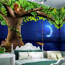 beibehang Custom photo wallpaper 3D mural forest quiet children's room background wall papers home decor papel de parede infanti 2024 - buy cheap